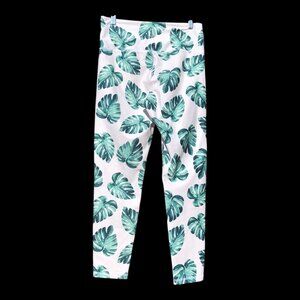 Women's Soft Tropical Leaf Leggings, M